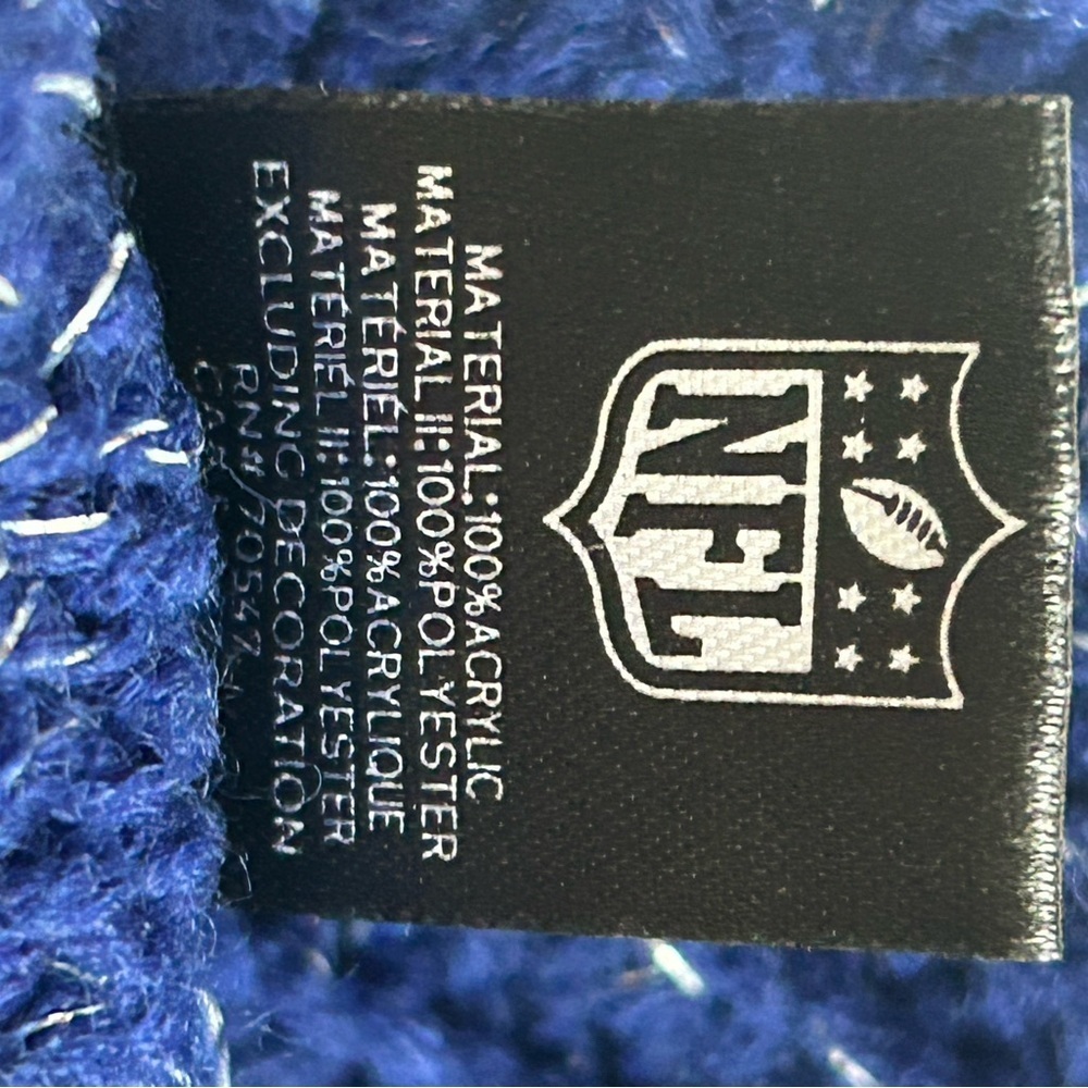 New York Giants 47 Brand Womens NFL Fiona Cuff Knit Beanie - Picture 6 of 6